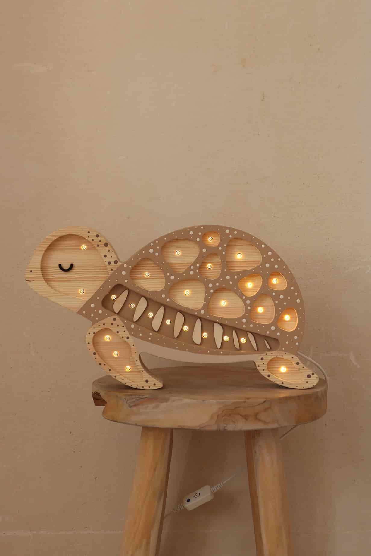 Nachtlamp kinderkamer schildpad Little Lights littlepurekids