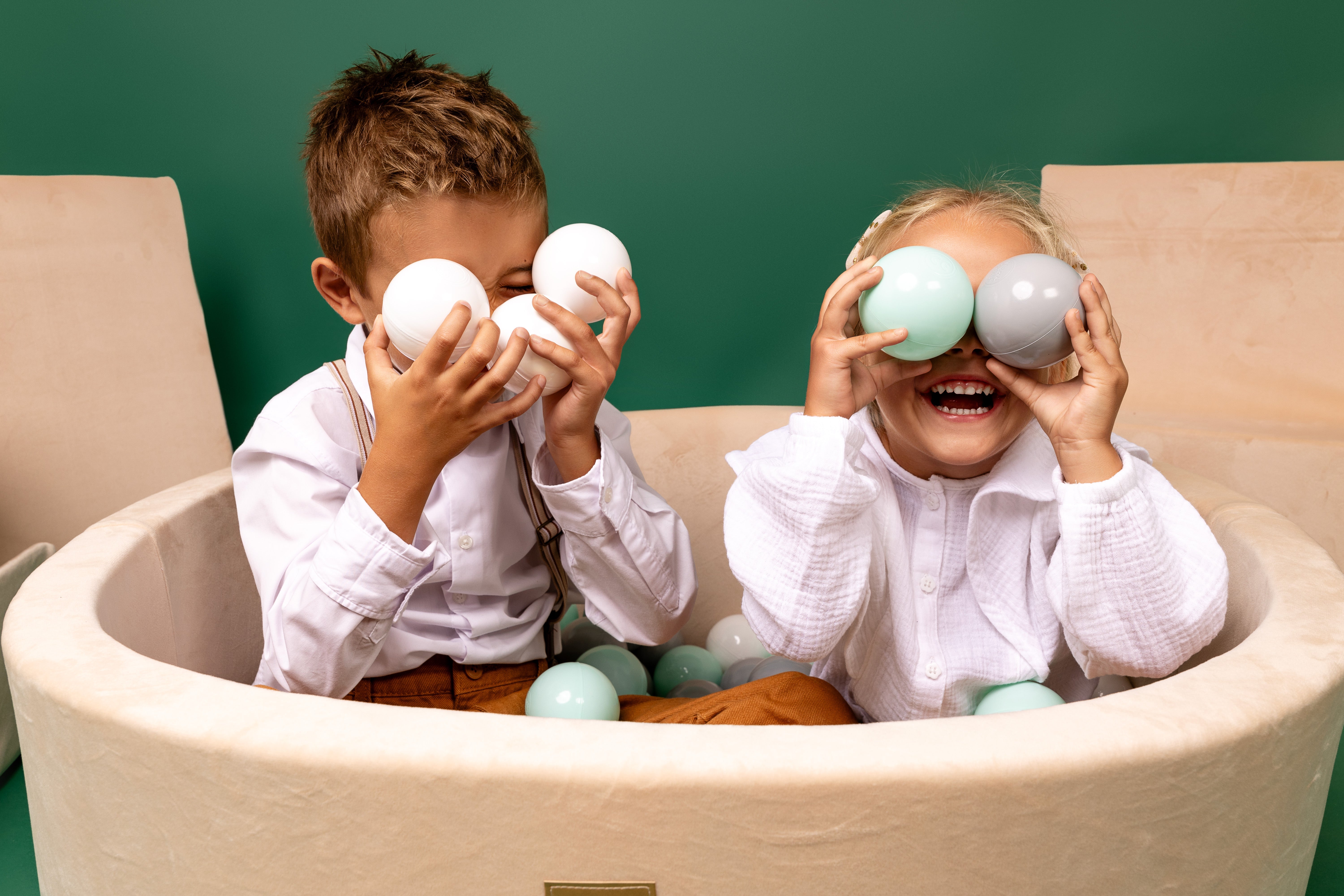 ball pit children playing