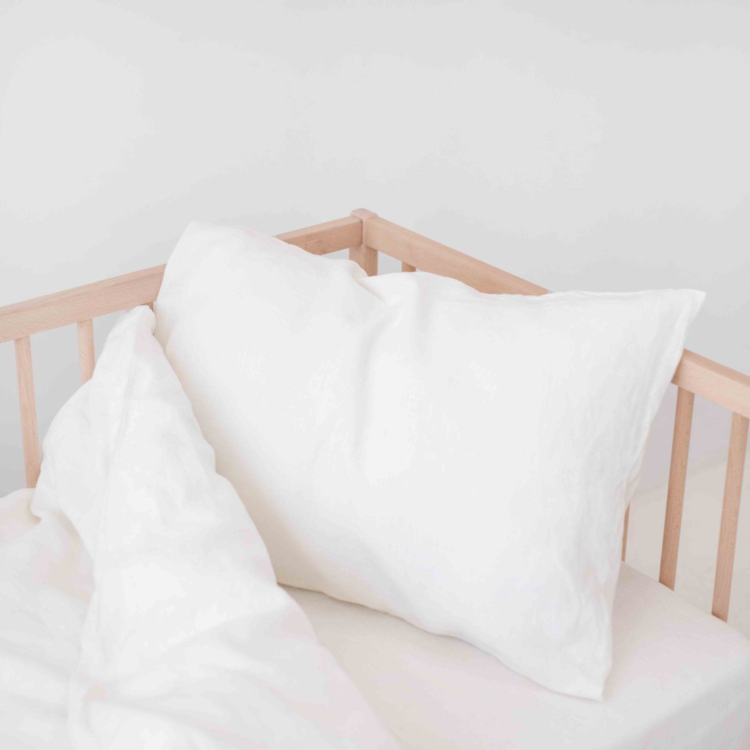 Linen Duvet Cover Set for Kids - White