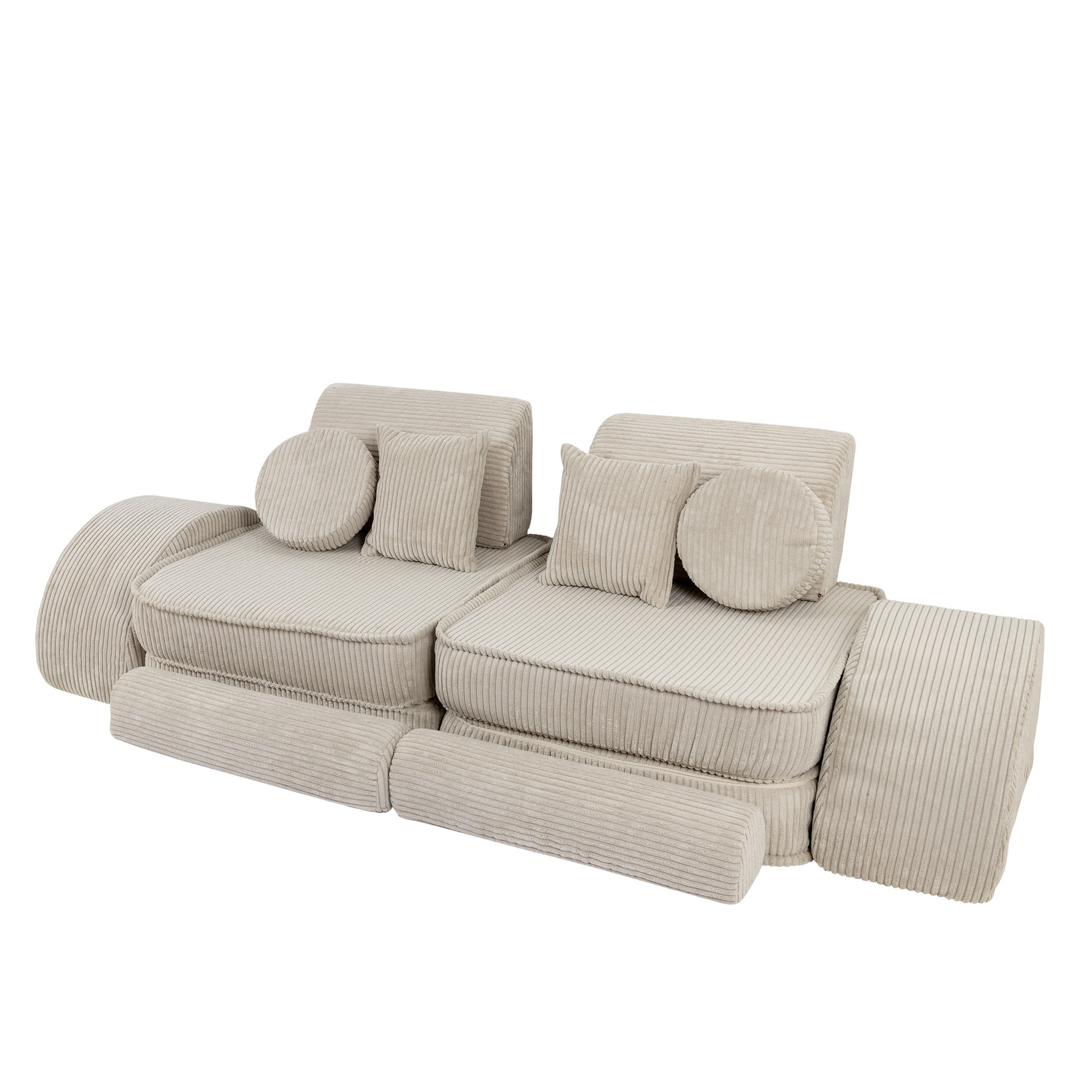 Medium Modular Sofa for Kids - Aesthetic Ecru Plus