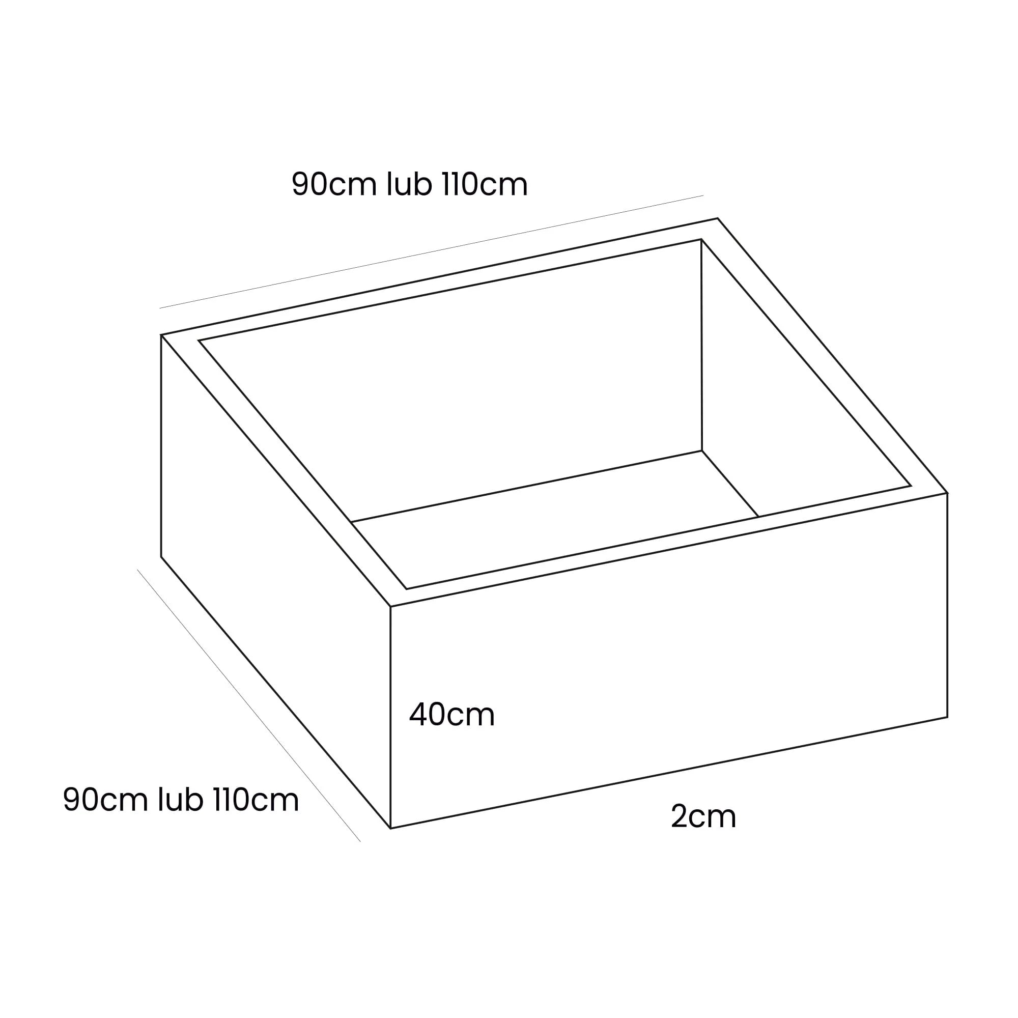 Square Ball Pit with White Balls - White Boucle