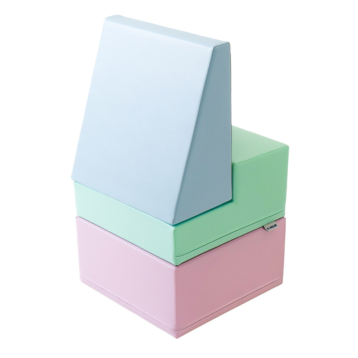 Soft Play 3 Foam Block Set - Soft Pastel Mini Climbie