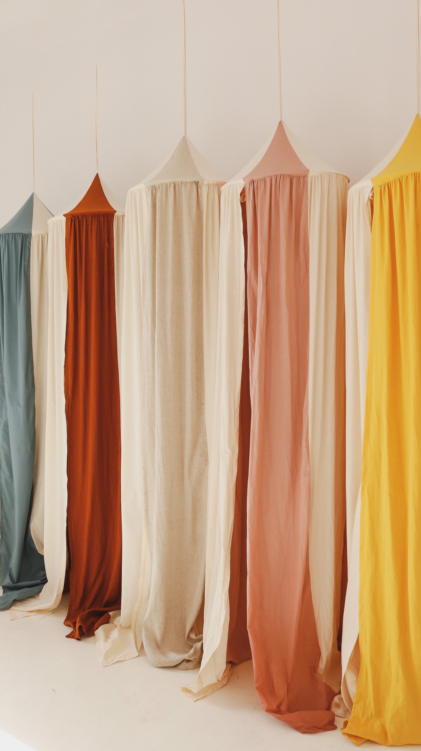 Organic Cotton and Linen Canopy - Cream Circus